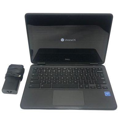 Dell ChromeBook  3100 2-in-1 11.6in. HD Touch Intel(R) Celeron(TM) N4020 Processor 4GB RAM 32GB EMMC Chrome OS or Optional MX-Linux